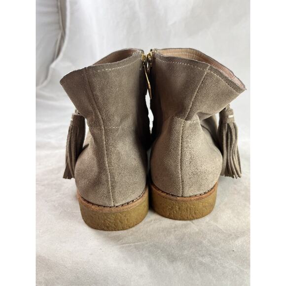 Kate Spade Bellamy Suede Ankle Boots Tassel Accents Booties Size 8.5 - Picture 4 of 11